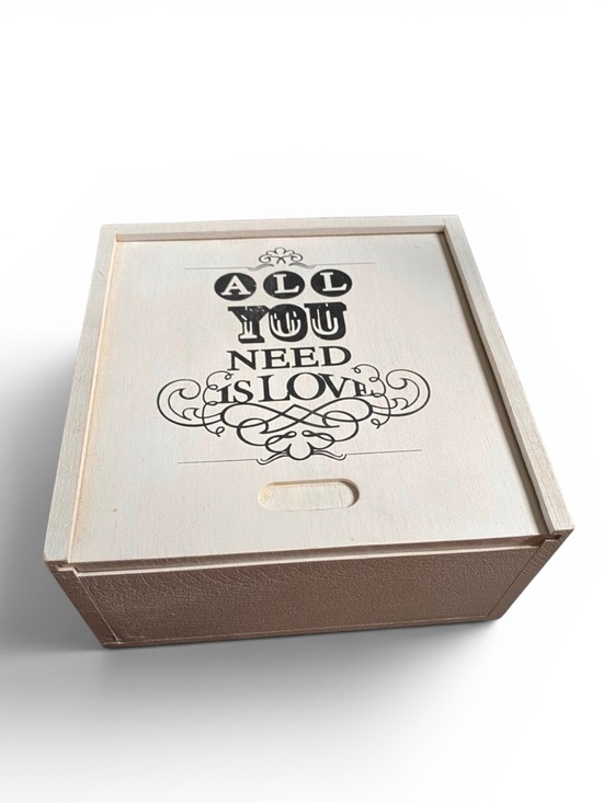Other - Beatles Love Wood Box Hearts Cookie Cutters Valentine’s Day Keepsake